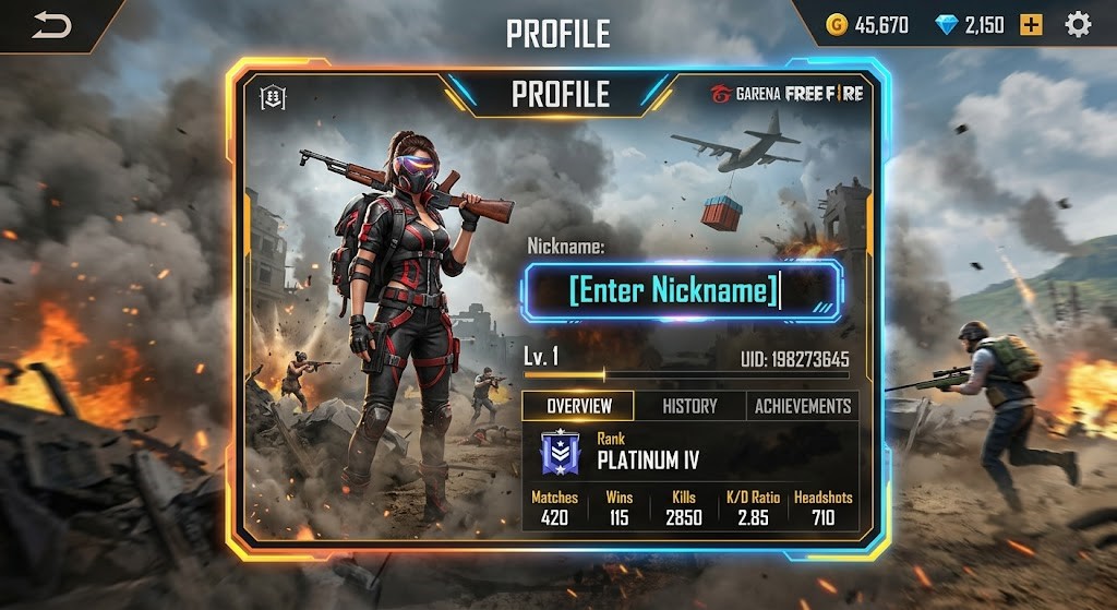 PUBG Mobile Blank Name