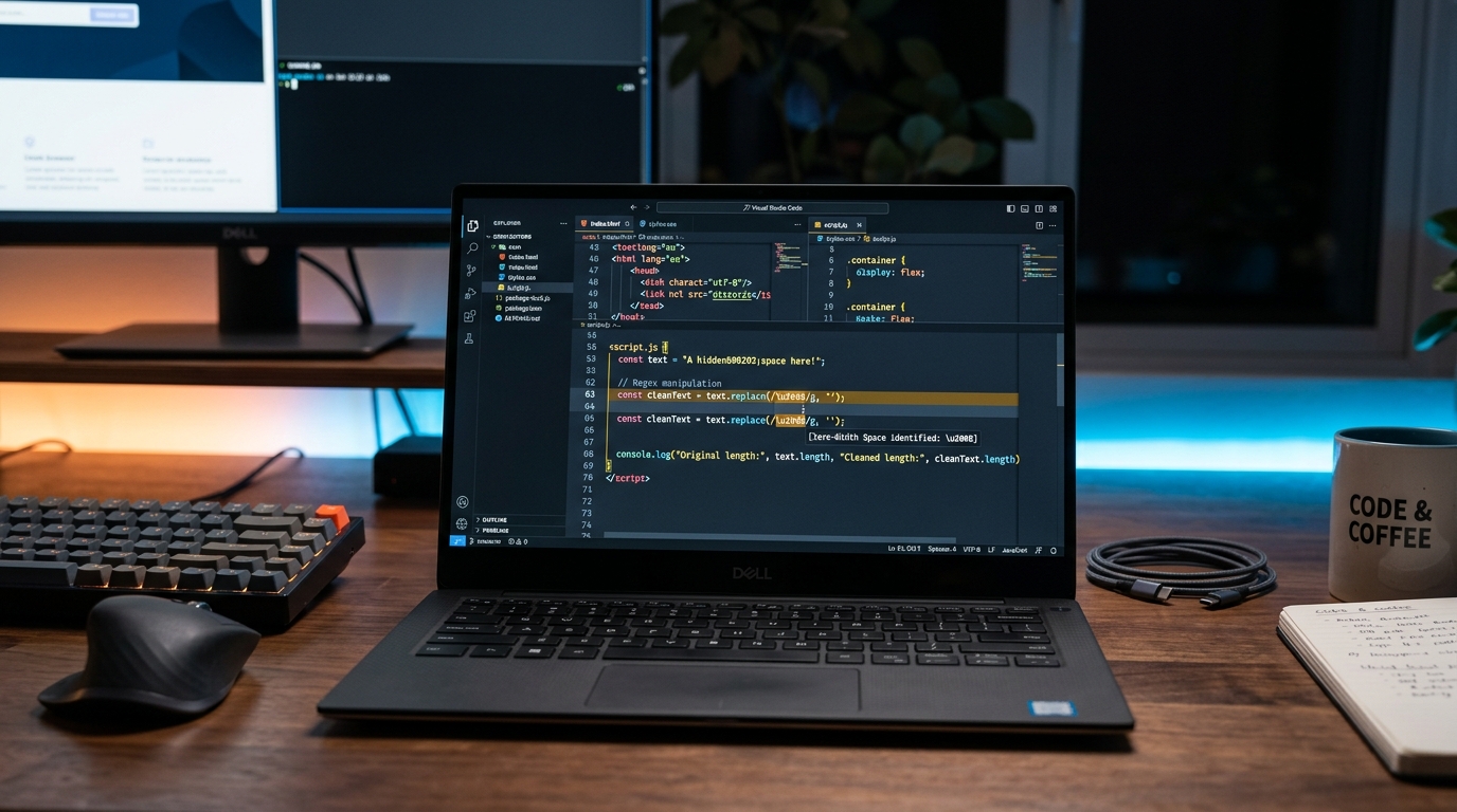 Invisible Characters in Web Development HTML CSS JS